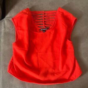 Express Women's Vibrant Red Blouse